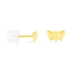 Histoire d'Or Boucles D'oreilles Puces Bartholomee Papillon Or Jaune Clearance