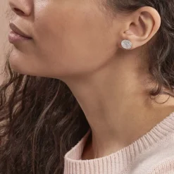 Histoire d'Or Boucles D'oreilles Puces Blanka argent blanc Outlet