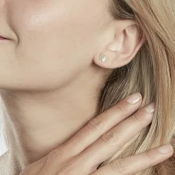 Histoire d'Or Boucles D'oreilles Puces Bartholomée Papillon Or Jaune Hot