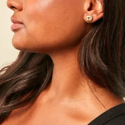 Histoire d'Or Boucles D'Oreilles Puces Bastiaan Or Jaune