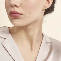 Histoire d'Or Boucles D'oreilles Puces Bartolomea Feuilles Or Jaune Sale