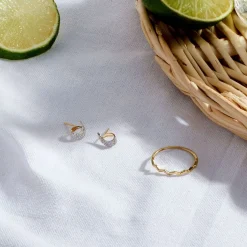 Histoire d'Or Boucles D'oreilles Puces Boucle D'or Or Jaune Oxyde De Zirconium Online