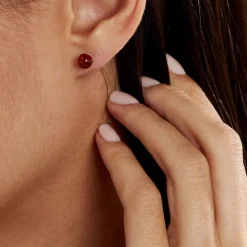 Histoire d'Or Boucles D'oreilles Puces Brunhild Argent Blanc Ambre Discount