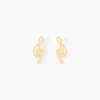 Histoire d'Or Boucles D'oreilles Puces Bayram Musique Or Jaune Clearance