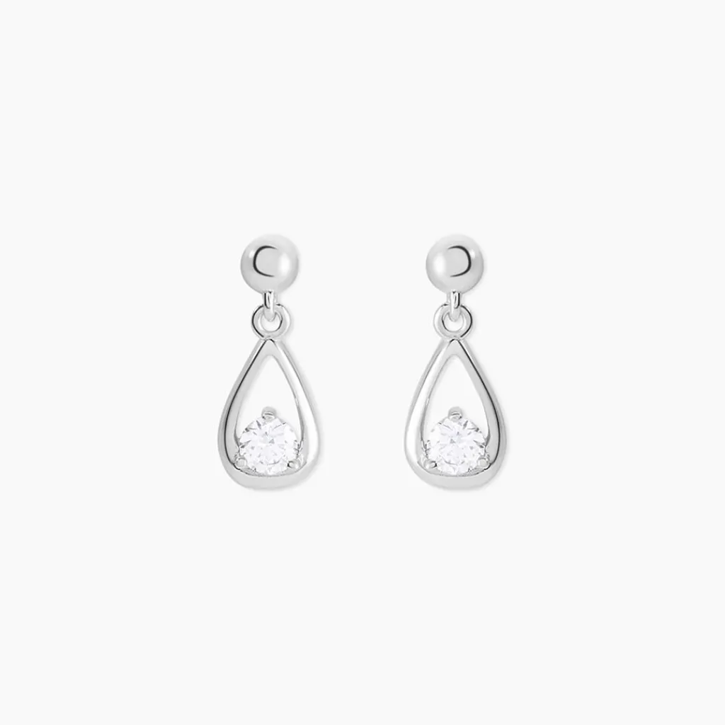 Histoire d'Or Boucles D'oreilles Puces Bethilda Argent Blanc Oxyde De Zirconium Hot