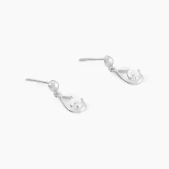 Histoire d'Or Boucles D'oreilles Puces Bethilda Argent Blanc Oxyde De Zirconium Hot