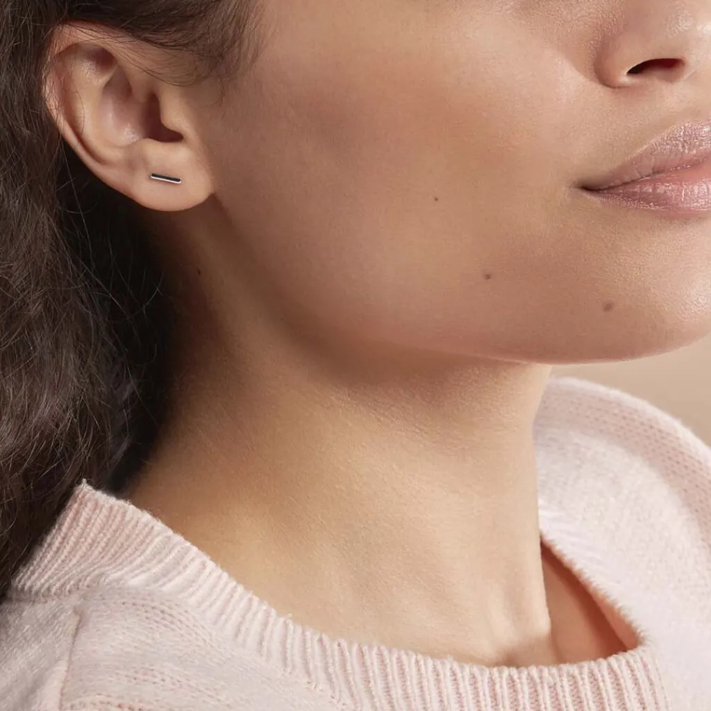 Histoire d'Or Boucles D'oreilles Puces Birati argent blanc Sale