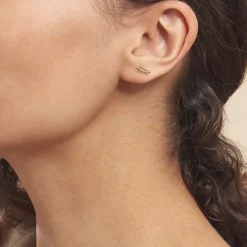 Histoire d'Or Boucles D'oreilles Puces Bartolomea Feuilles Or Jaune Discount