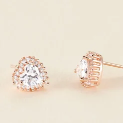 Histoire d'Or Boucles D'oreilles Puces Calvi De Zirconium argent rose oxyde Hot