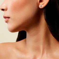 Histoire d'Or Boucles D'Oreilles Puces Creighton Or Jaune Améthyste Oxyde De Zirconium Discount