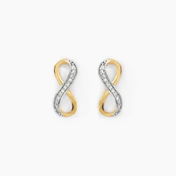 Histoire d'Or Boucles D'oreilles Puces Chacha Or Jaune Diamant Sale