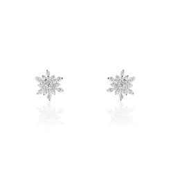 Histoire d'Or Boucles D'oreilles Puces Cyriac Argent Blanc Oxyde De Zirconium Clearance