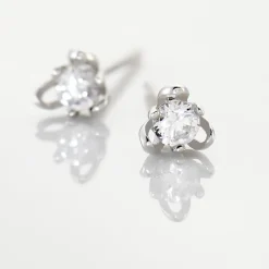 Histoire d'Or Boucles D'oreilles Puces Charlyne Argent Blanc Oxyde De Zirconium Clearance