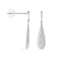 Histoire d'Or Boucles D'oreilles Puces Celine Or Blanc Diamant Discount