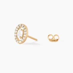 Histoire d'Or Boucles D'oreilles Puces Classical Plaqué Or Jaune Oxyde De Zirconium Hot