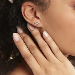 Histoire d'Or Boucles D'oreilles Puces Classical Plaqué Or Jaune Oxyde De Zirconium Hot