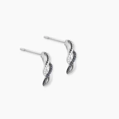 Histoire d'Or Boucles D'oreilles Puces Callune Or Blanc Diamant Clearance