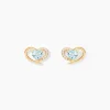 Histoire d'Or Boucles D'Oreilles Puces Creighton Or Jaune Topaze Oxyde De Zirconium Clearance