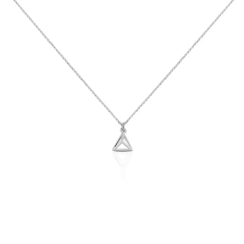 Histoire d'Or Boucles D'oreilles Puces Cubik Argent Blanc Clearance