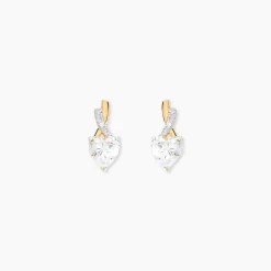 Histoire d'Or Boucles D'oreilles Puces Clothilde De Zirconium or jaune oxyde