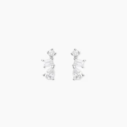 Histoire d'Or Boucles D'oreilles Puces Chadia Argent Blanc Oxyde De Zirconium Online