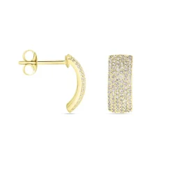 Histoire d'Or Boucles D'oreilles Puces Charlotte or jaune diamant