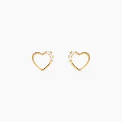 Histoire d'Or Boucles D'oreilles Puces Camomille Or Jaune Oxyde De Zirconium
