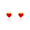 Histoire d'Or Boucles D'oreilles Puces Coralie Coeur Or Jaune Clearance
