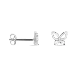 Histoire d'Or Boucles D'oreilles Puces Cyprian Argent Blanc Oxyde Clearance