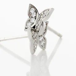 Histoire d'Or Boucles D'oreilles Puces Cadfan Argent Blanc Oxyde