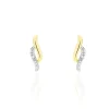 Histoire d'Or Boucles D'oreilles Puces Callum Or Jaune Diamant Sale