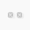 Histoire d'Or Boucles D'Oreilles Puces Collection 1986 Or Jaune Diamant Best