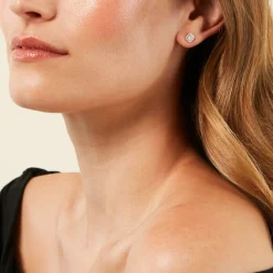 Histoire d'Or Boucles D'Oreilles Puces Collection 1986 Or Jaune Diamant Best