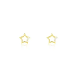 Histoire d'Or Boucles D'oreilles Puces Camomille Or Jaune Oxyde De Zirconium