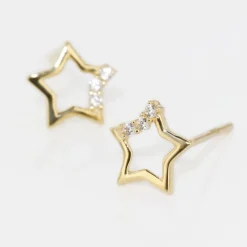 Histoire d'Or Boucles D'oreilles Puces Camomille Or Jaune Oxyde De Zirconium