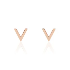 Histoire d'Or Boucles D'oreilles Puces Celene Or Rose