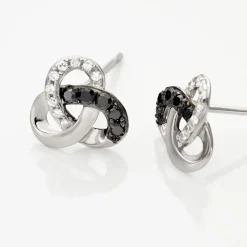 Histoire d'Or Boucles D'oreilles Puces Constellation Or Blanc Diamant Online