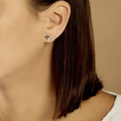 Histoire d'Or Boucles D'oreilles Puces Constellation Or Blanc Diamant Online