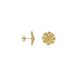 Histoire d'Or Boucles D'oreilles Puces Dyonis Acier Jaune Sale