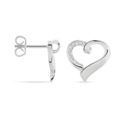 Histoire d'Or Boucles D'oreilles Puces Daviane Argent Blanc Oxyde De Zirconium Best