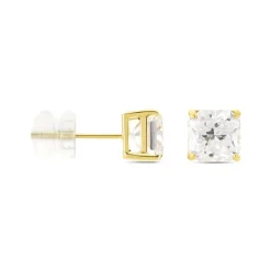 Histoire d'Or Boucles D'oreilles Puces Doreen Carre Or Jaune Oxyde De Zirconium Sale