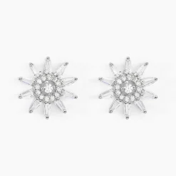Histoire d'Or Boucles D'oreilles Puces Daisy Argent Blanc Oxyde De Zirconium Outlet