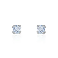 Histoire d'Or Boucles D'oreilles Puces Doreen Carre Or Blanc Oxyde De Zirconium Outlet