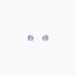 Histoire d'Or Boucles D'oreilles Puces Daria Or Blanc Oxyde De Zirconium Sale