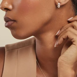 Histoire d'Or Boucles D'oreilles Puces Deonne Or Jaune Améthyste Oxyde De Zirconium Sale