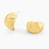 Histoire d'Or Boucles D'oreilles Puces Dieppe Acier Jaune Clearance