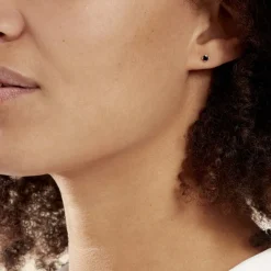 Histoire d'Or Boucles D'oreilles Puces Doreen Carre Or Blanc Oxyde De Zirconium Hot