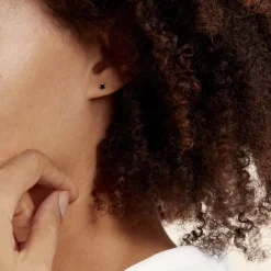 Histoire d'Or Boucles D'oreilles Puces Doreen Carre Or Blanc Oxyde De Zirconium Hot