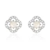 Histoire d'Or Boucles D'oreilles Puces Dally Argent Blanc Quartz Oxyde De Zirconium Online