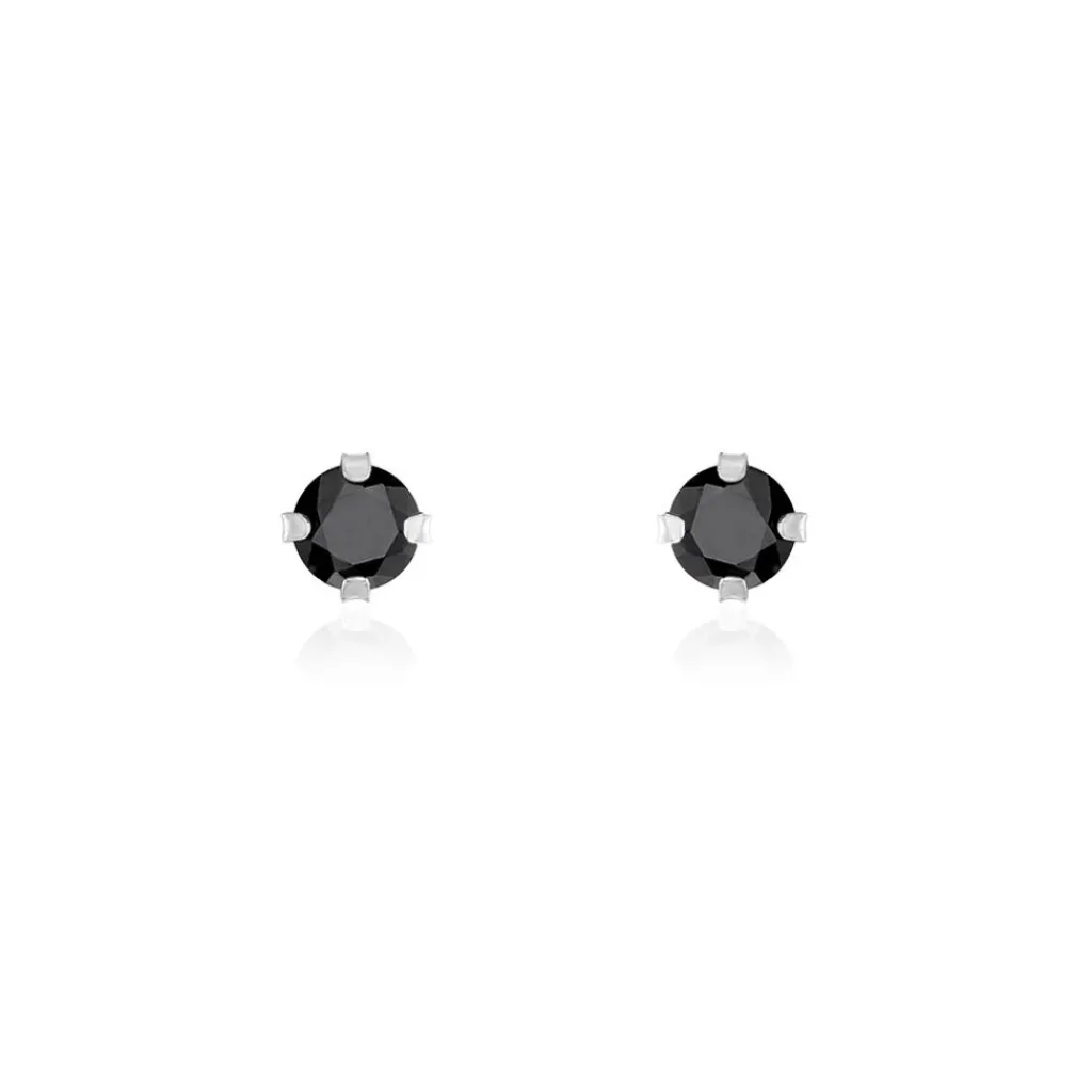 Histoire d'Or Boucles D'oreilles Puces Daria Or Blanc Oxyde De Zirconium Best